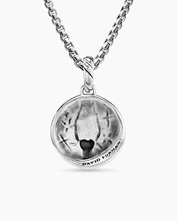 Capricorn Amulet in 18K Yellow Gold with Diamonds, 28.7mm