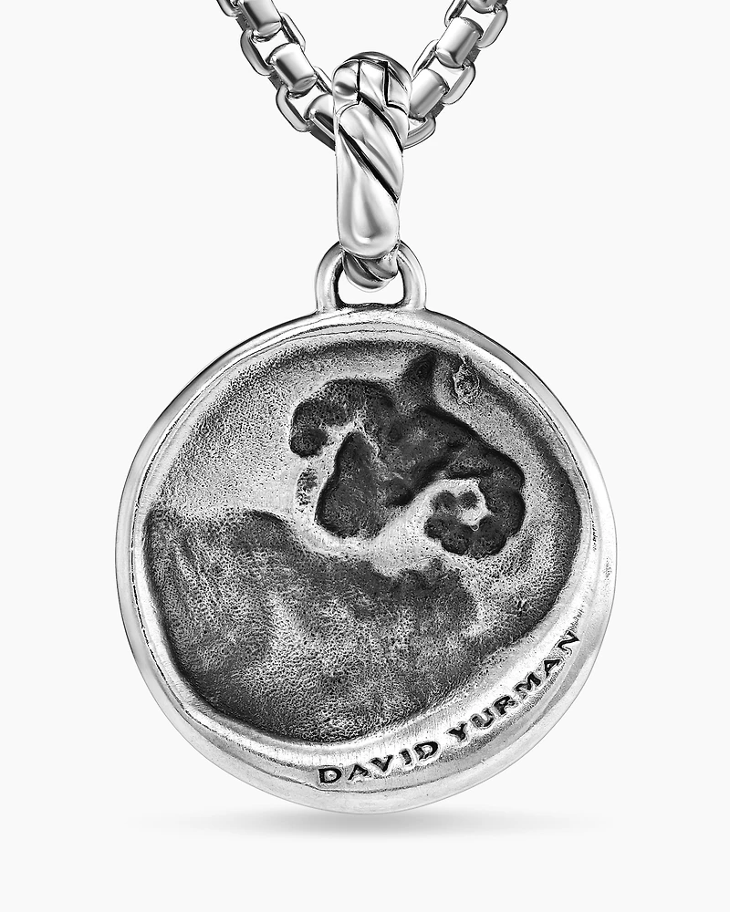 Aries Amulet in 18K Yellow Gold with Diamonds, 28.7mm