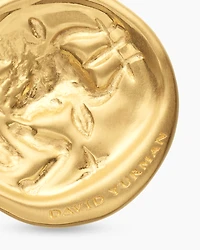 Taurus Amulet in 18K Yellow Gold with Diamonds, 28.7mm