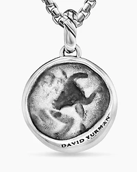 Taurus Amulet in 18K Yellow Gold with Diamonds, 28.7mm