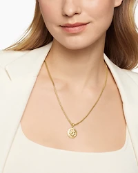 Gemini Amulet in 18K Yellow Gold with Diamonds, 28.7mm