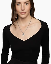 Cancer Amulet in 18K Yellow Gold with Diamonds, 28.7mm
