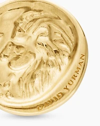 Leo Amulet in 18K Yellow Gold with Diamonds, 28.7mm