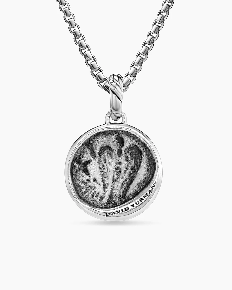 Virgo Amulet in 18K Yellow Gold with Diamonds, 28.7mm