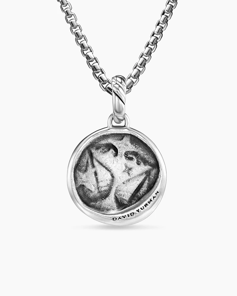 Libra Amulet in 18K Yellow Gold with Diamonds, 28.7mm