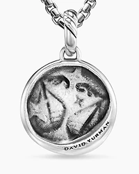Libra Amulet in 18K Yellow Gold with Diamonds, 28.7mm