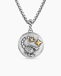 Scorpio Amulet in 18K Yellow Gold with Diamonds, 28.7mm