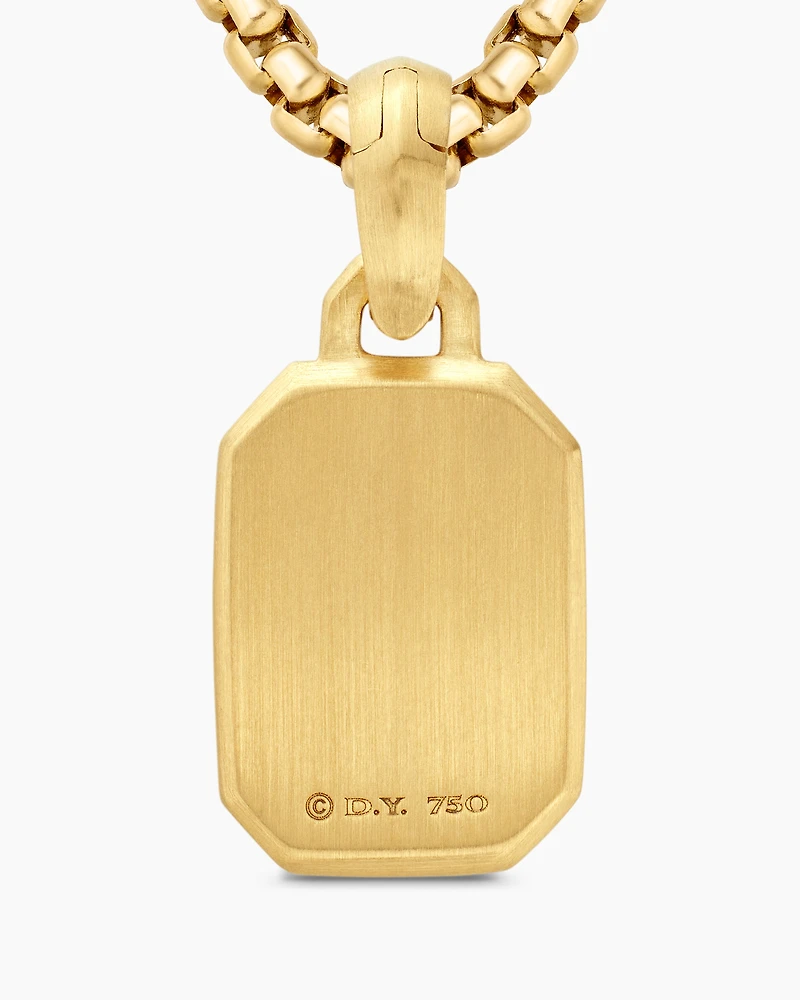 Petrvs® Bee Amulet in 18K Yellow Gold with Carnelian and Diamonds, 15.4mm