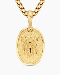 Petrvs® Bee Amulet in 18K Yellow Gold, 29mm