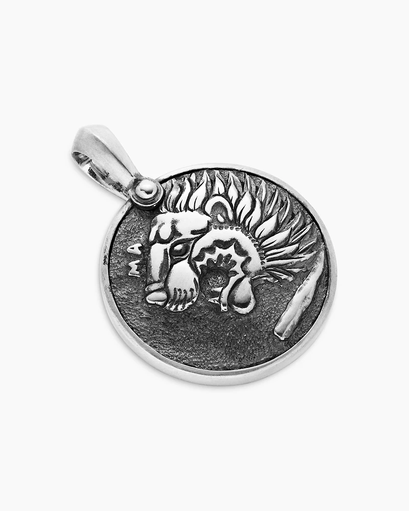 Petrvs® Lion Amulet in Sterling Silver, 35mm