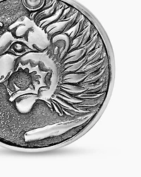 Petrvs® Lion Amulet in Sterling Silver, 35mm