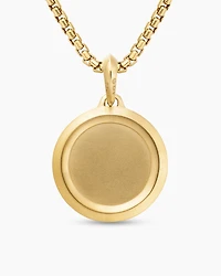 St. Christopher Amulet in 18K Yellow Gold with Diamonds, 34.5mm