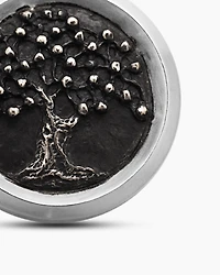 Tree of Life Amulet in Sterling Silver with Bronze, 22.8mm