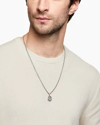 Star and Crescent Amulet in Sterling Silver, 28.3mm