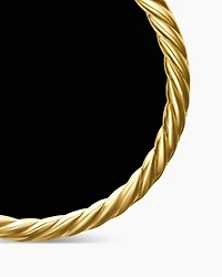 DY Elements® Disc Pendant in 18K Yellow Gold with Black Onyx and Diamond Rim, 24mm