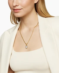 DY Elements® Disc Pendant in 18K Yellow Gold with Diamonds