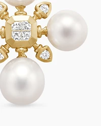Renaissance Pearl Pendant in 18K Yellow Gold with Pearls and Diamonds