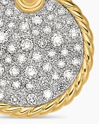 DY Elements® Disc Pendant in 18K Yellow Gold with Diamonds