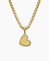 DY Elements® Heart Pendant in 18K Yellow Gold with Diamonds, 12.6mm