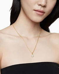 DY Elements® Heart Pendant in 18K Yellow Gold with Diamonds, 12.6mm