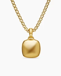 Sculpted Cable Square Locket in 18K Yellow Gold, 22.5mm