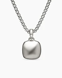 Sculpted Cable Square Locket in Sterling Silver, 22.5mm