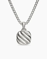 Sculpted Cable Square Locket in Sterling Silver, 22.5mm