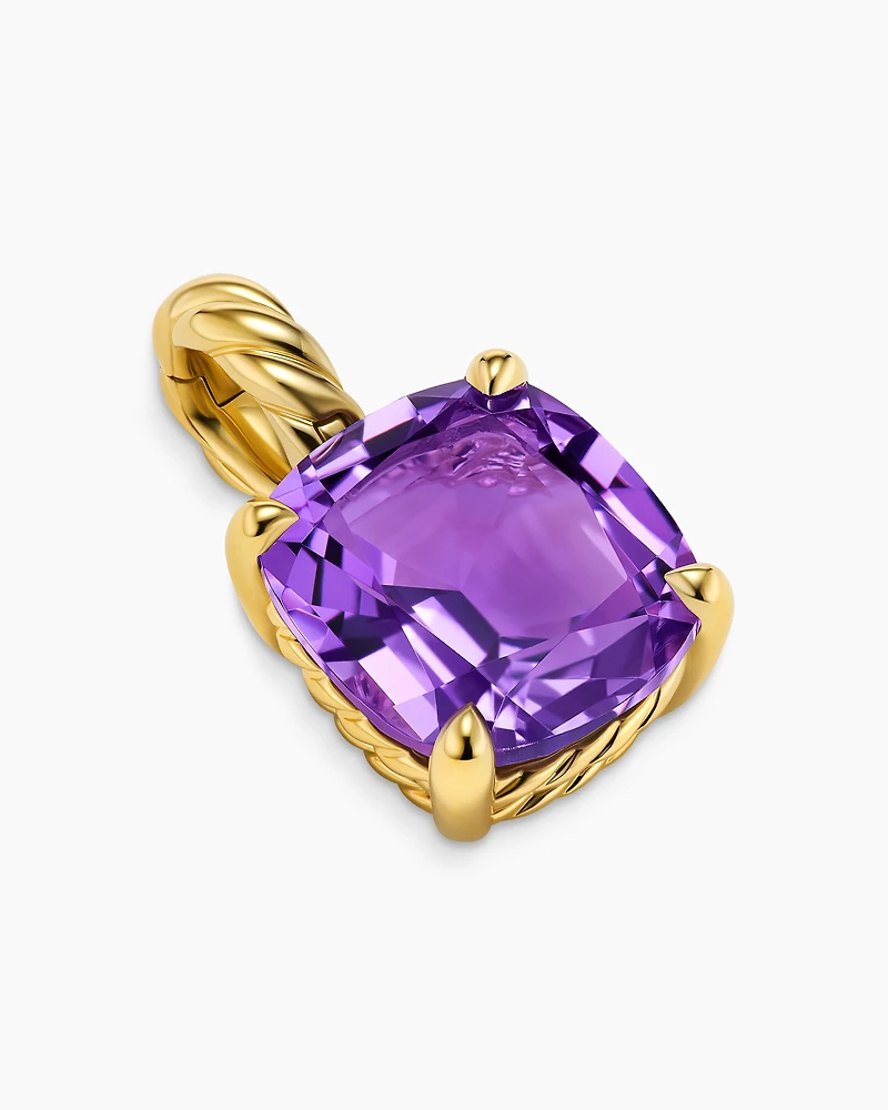 Marbella Pendant in 18K Yellow Gold with Amethyst
