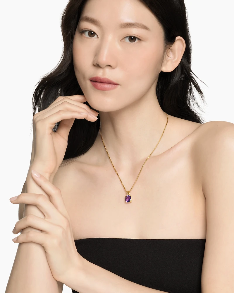 Marbella Pendant in 18K Yellow Gold with Amethyst