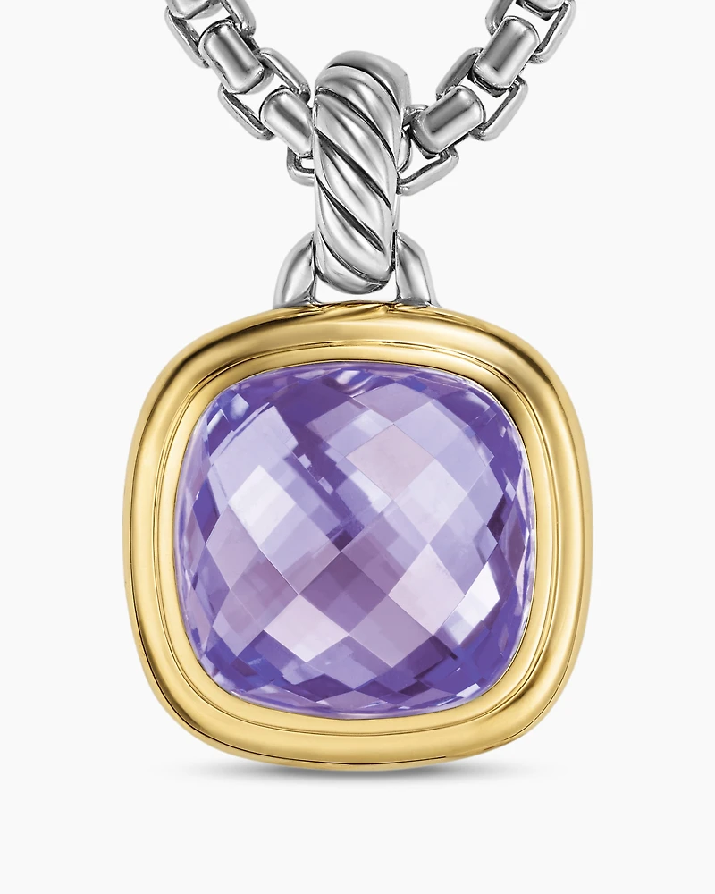 Albion® Pendant in Sterling Silver with 18K Yellow Gold and Amethyst
