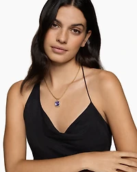 Albion® Pendant in 18K Yellow Gold with Amethyst and Diamonds