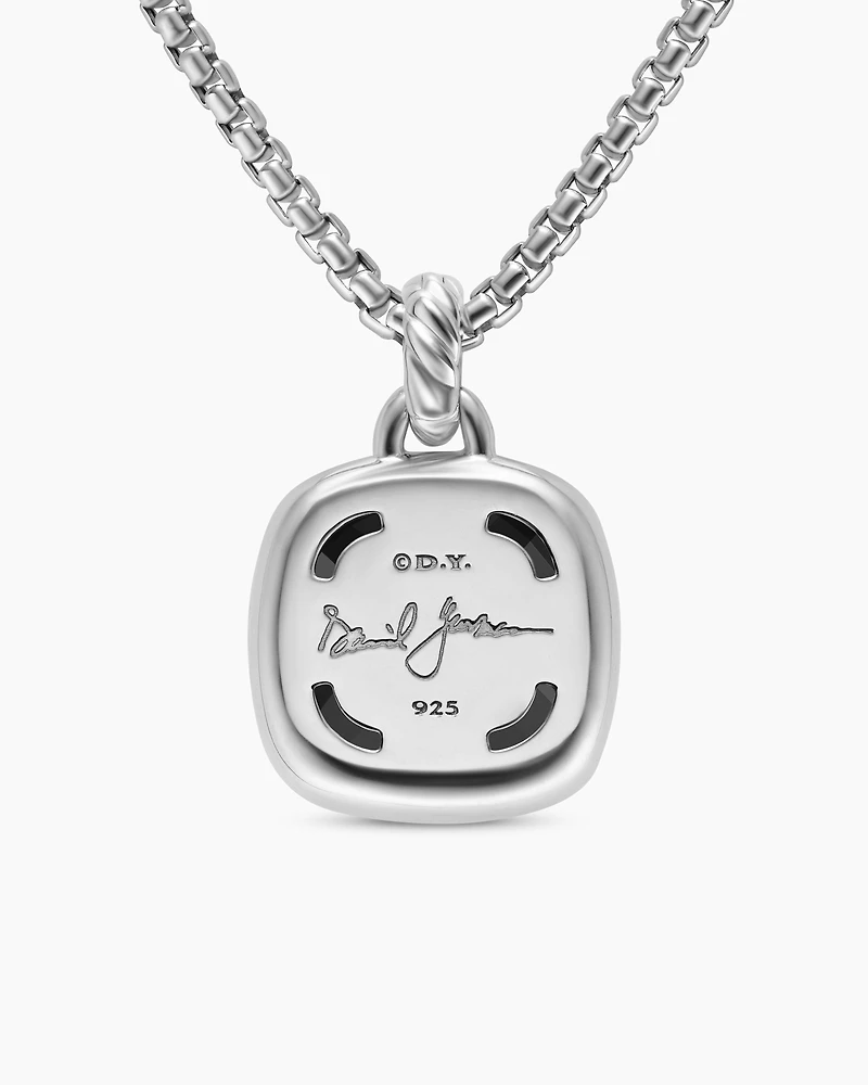 Albion® Pendant in Sterling Silver with Black Onyx and Diamonds