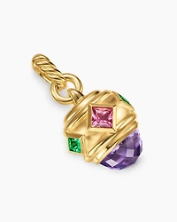 Renaissance® Amulet in 18K Yellow Gold with Amethyst, Pink Tourmaline and Tsavorites, 19.8mm