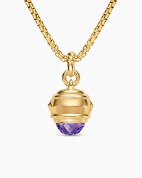 Renaissance® Amulet in 18K Yellow Gold with Amethyst, Pink Tourmaline and Tsavorites, 19.8mm