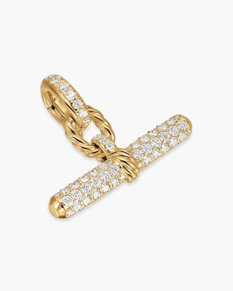 DY Madison® Toggle Pendant in 18K Yellow Gold with Diamonds