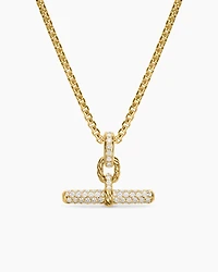 DY Madison® Toggle Pendant in 18K Yellow Gold with Diamonds