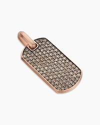 Chevron Pinky Ring in 18K Rose Gold with Diamonds, 10mm