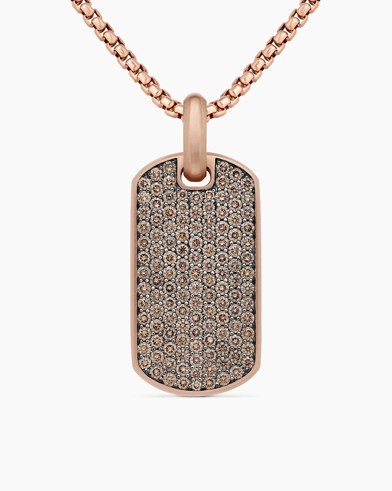 Chevron Pinky Ring in 18K Rose Gold with Diamonds, 10mm