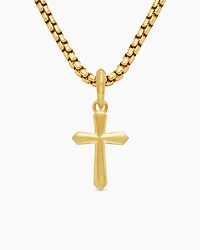 Cross Amulet in 18K Yellow Gold, 19mm