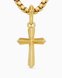 Cross Amulet in 18K Yellow Gold, 19mm