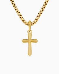 Cross Amulet in 18K Yellow Gold, 19mm