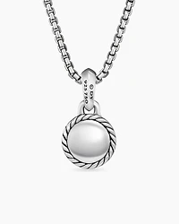 Evil Eye Amulet in Sterling Silver with 18K Yellow Gold and Emerald, 14.5mm