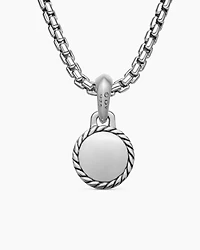 Evil Eye Amulet in Sterling Silver with Lapis, 14.5mm