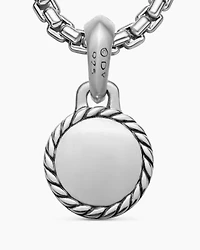 Evil Eye Amulet in Sterling Silver with Lapis, 14.5mm