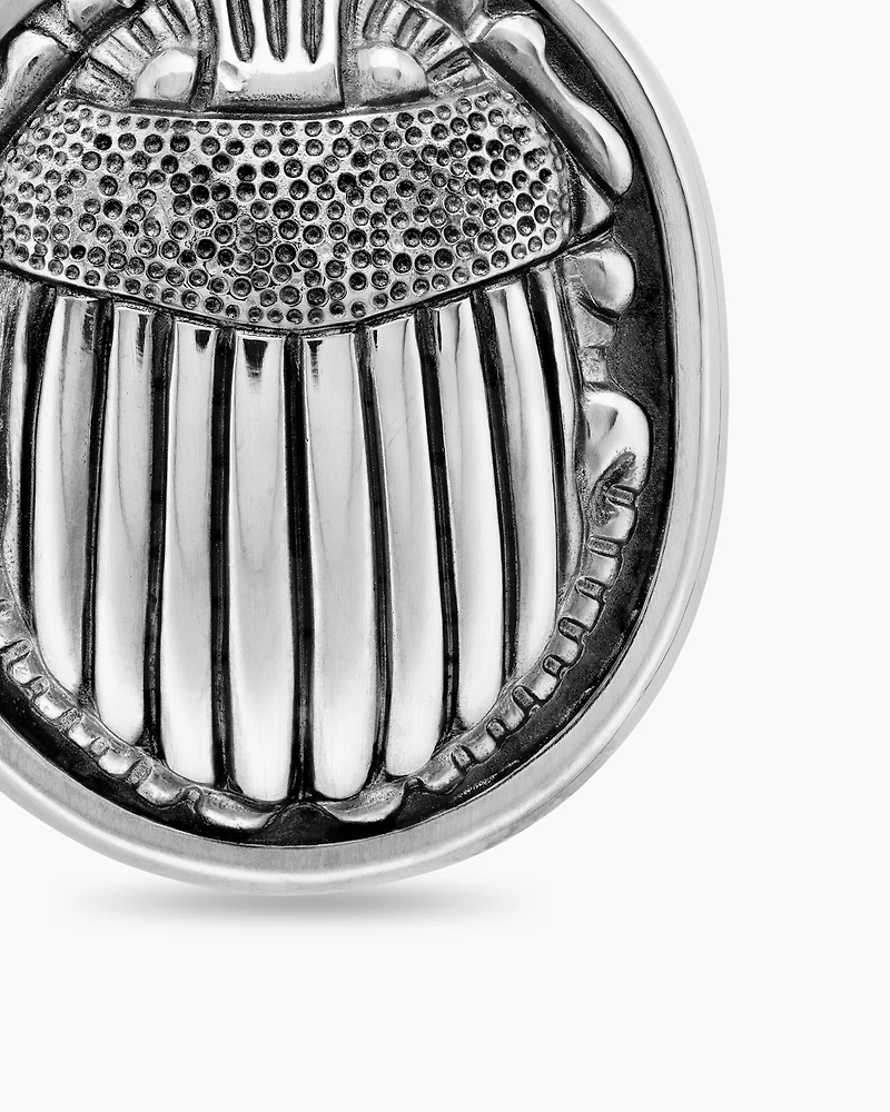 Petrvs® Scarab Amulet in Sterling Silver, 32.3mm