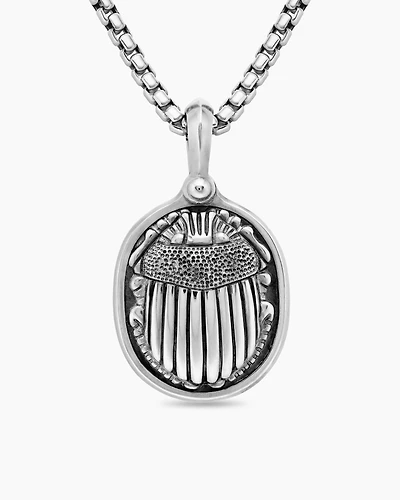 Petrvs® Scarab Amulet in Sterling Silver, 32.3mm