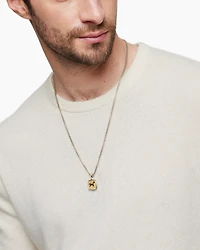 Petrvs® Horse Amulet in Sterling Silver with 18K Yellow Gold, 19mm