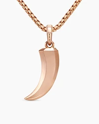 Roman Claw Amulet in 18K Rose Gold with Cognac Diamonds, 42.6mm