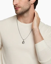 Libra Amulet in Sterling Silver with 18K Yellow Gold, 33mm