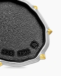 Scorpio Amulet in Sterling Silver with 18K Yellow Gold, 33mm